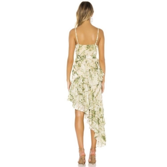 Hemant & Nandita Emerald Velvet Lurex Dress - Picture 10 of 10